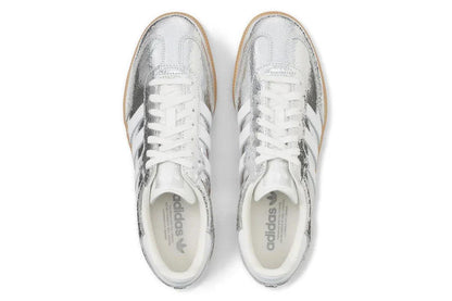 Adidas Samba OG Silver Metallic Cracked Leather