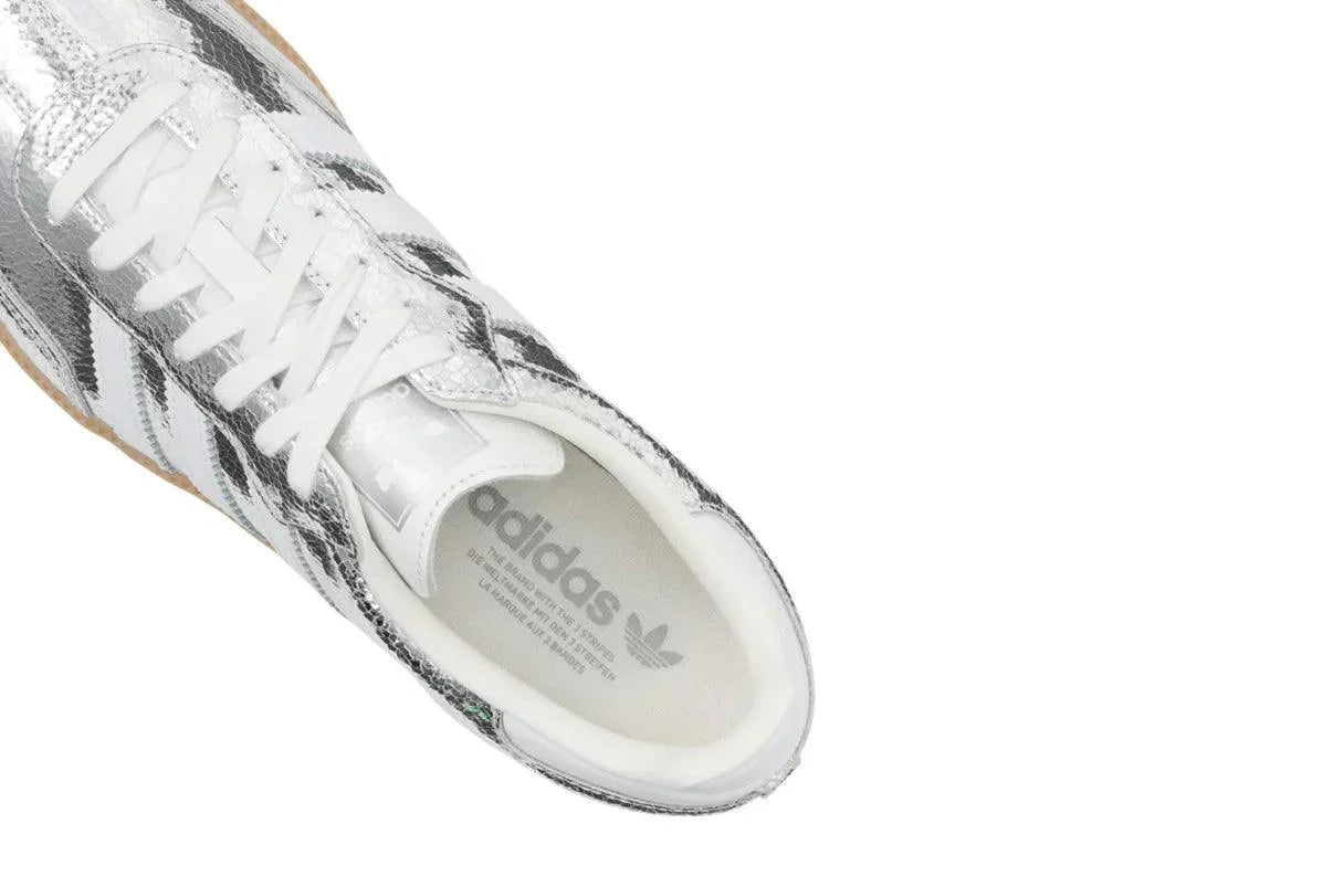 Adidas Samba OG Silver Metallic Cracked Leather
