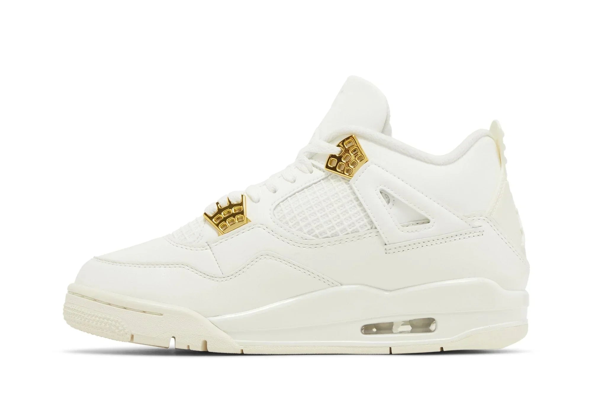 Air Jordan 4 Retro Metallic Gold White