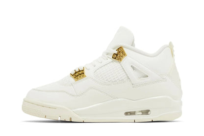 Air Jordan 4 Retro Metallic Gold White